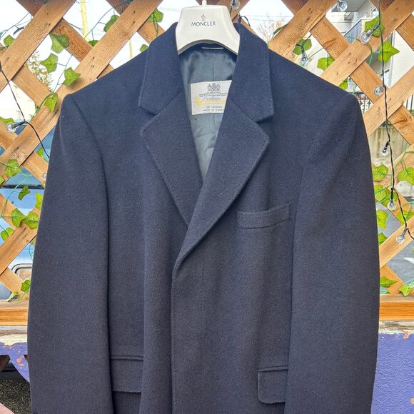 VINTAGE Aquascutum Cashmere Wool Coat/ Overcoat — 40/Medium/Large Made in Canada - Picture 2 of 14